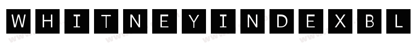 WhitneyIndexBlack Ro字体转换